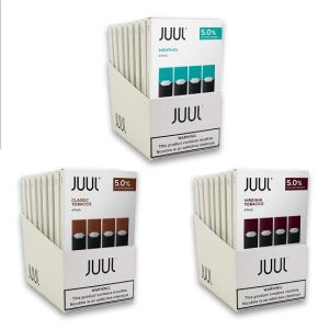 Pack 56 piezas Juul 3 y 5% $320 c/u